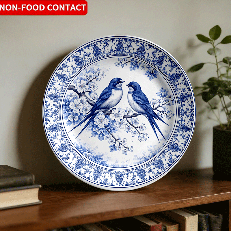Prato decorativo com floral ch - Home Cooking Recipes avaliação e preço